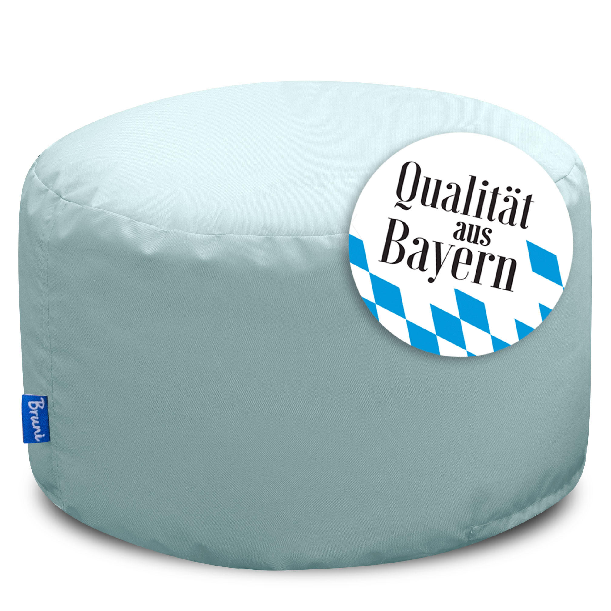 SITZPOUF L eisgrau - Blaugrau/Grau, Textil (500/300/500cm) - Bruni