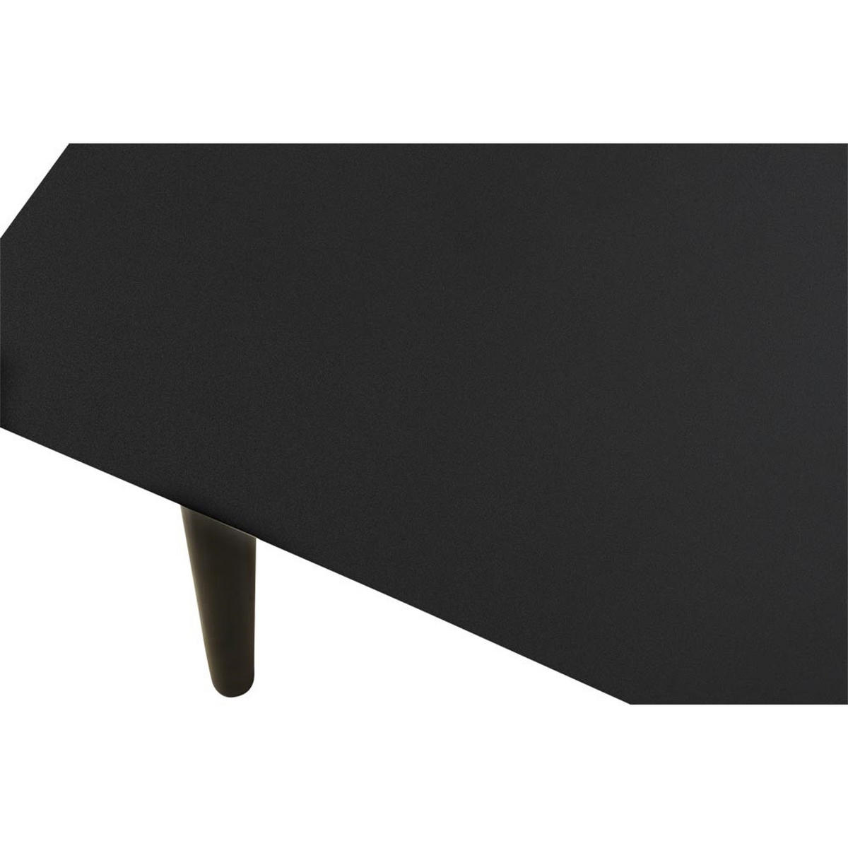 GARTENTISCH Crest - Schwarz - 180/90/75 cm - Schwarz, Glas (180/90/75cm) - Lesli Living
