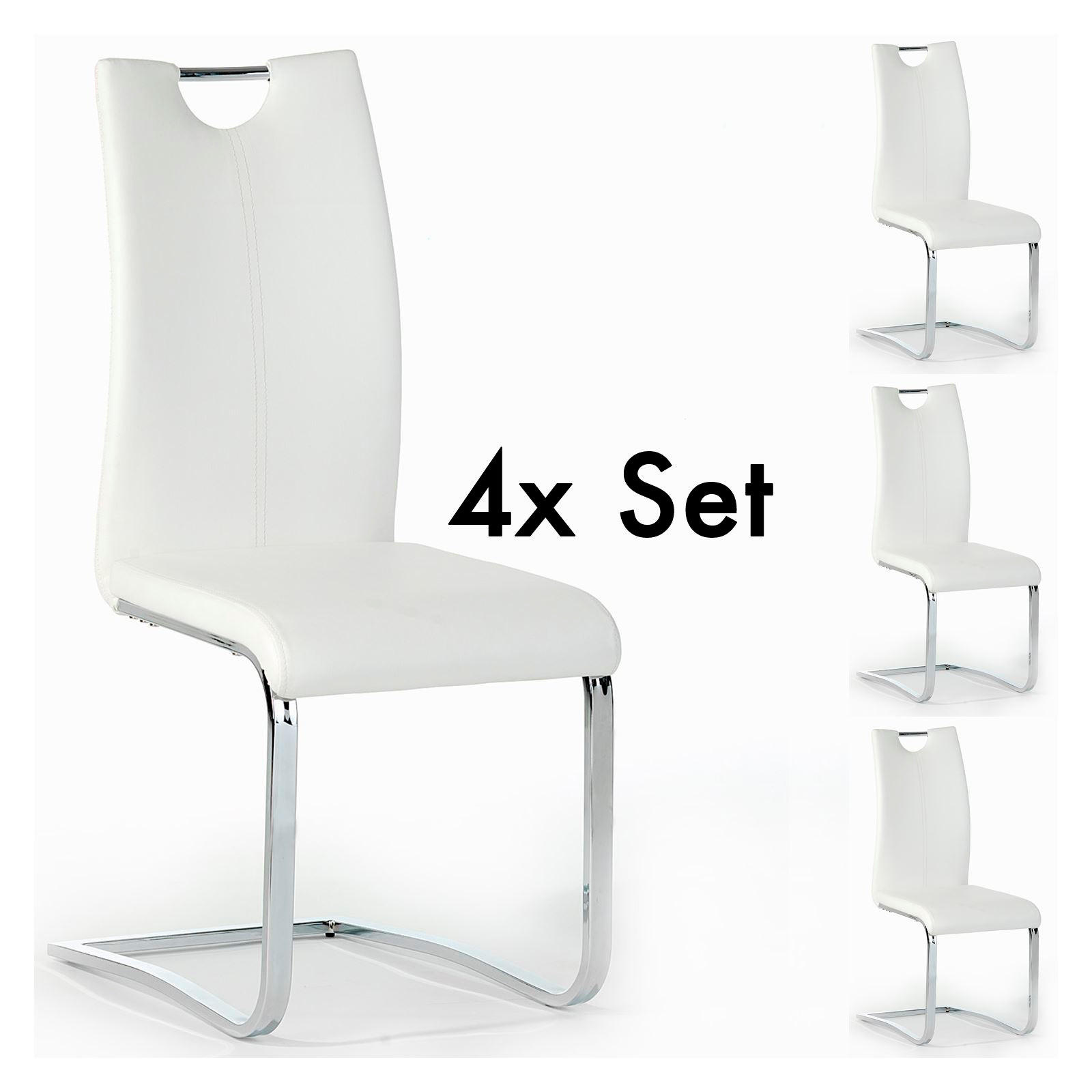 Idimex Esszimmerstuhl Weiß 43x100x57 cm