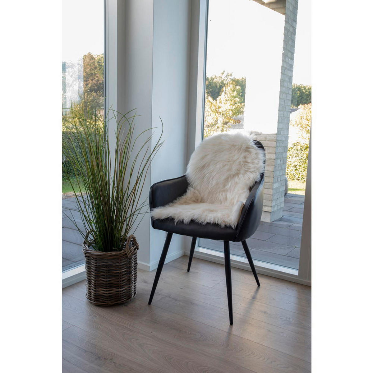LAMMFELL Künstlich 100% Polyester Elfenbein - Weiß, Textil (50/85cm) - tinkaro