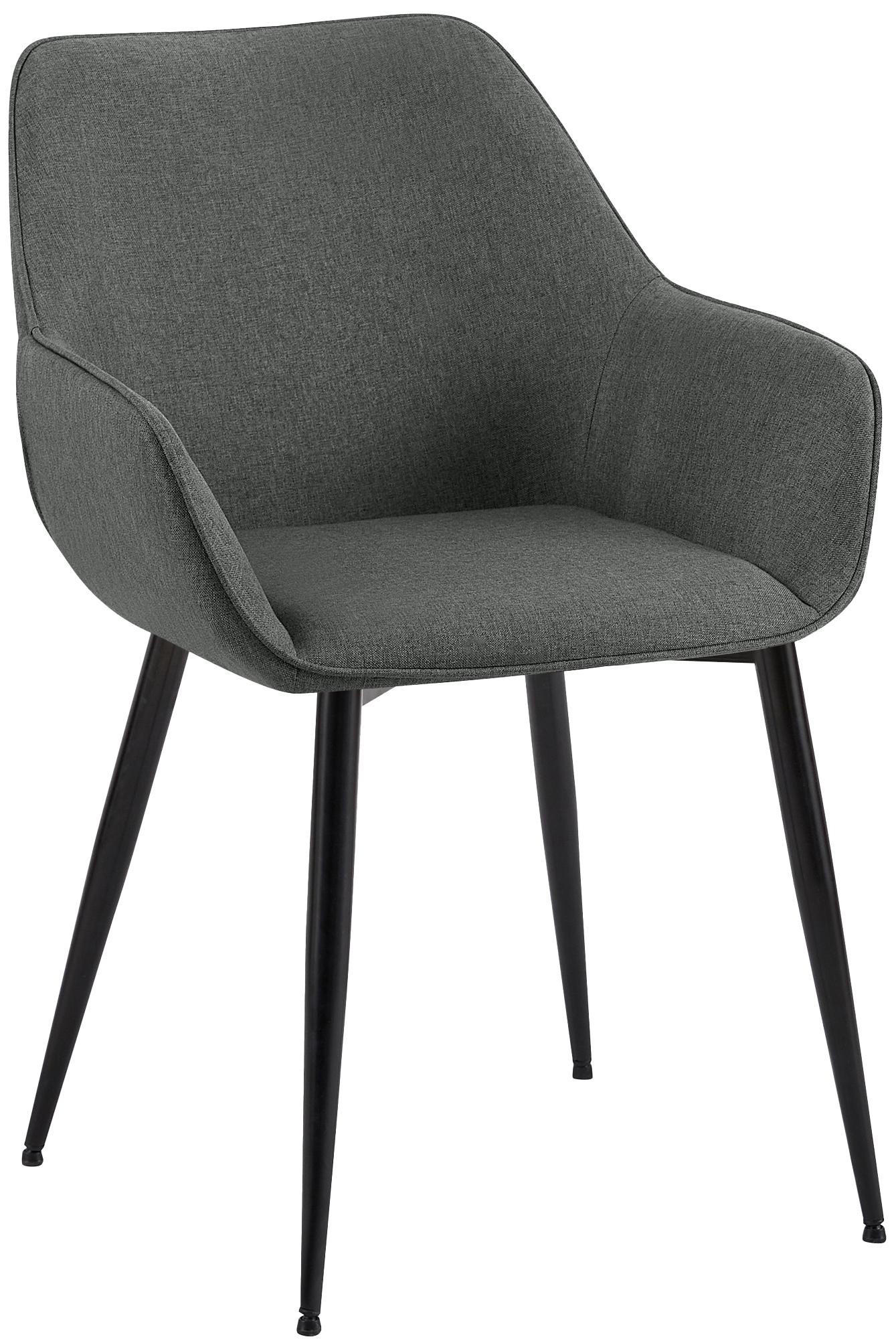 furnicato Esszimmerstuhl Dunkelgrau 52x82x63 cm