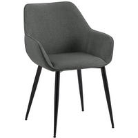 ESSZIMMERSTUHL Vessa 82x52x63 cm dunkelgrau - Dunkelgrau, Textil (52/82/63cm) - furnicato