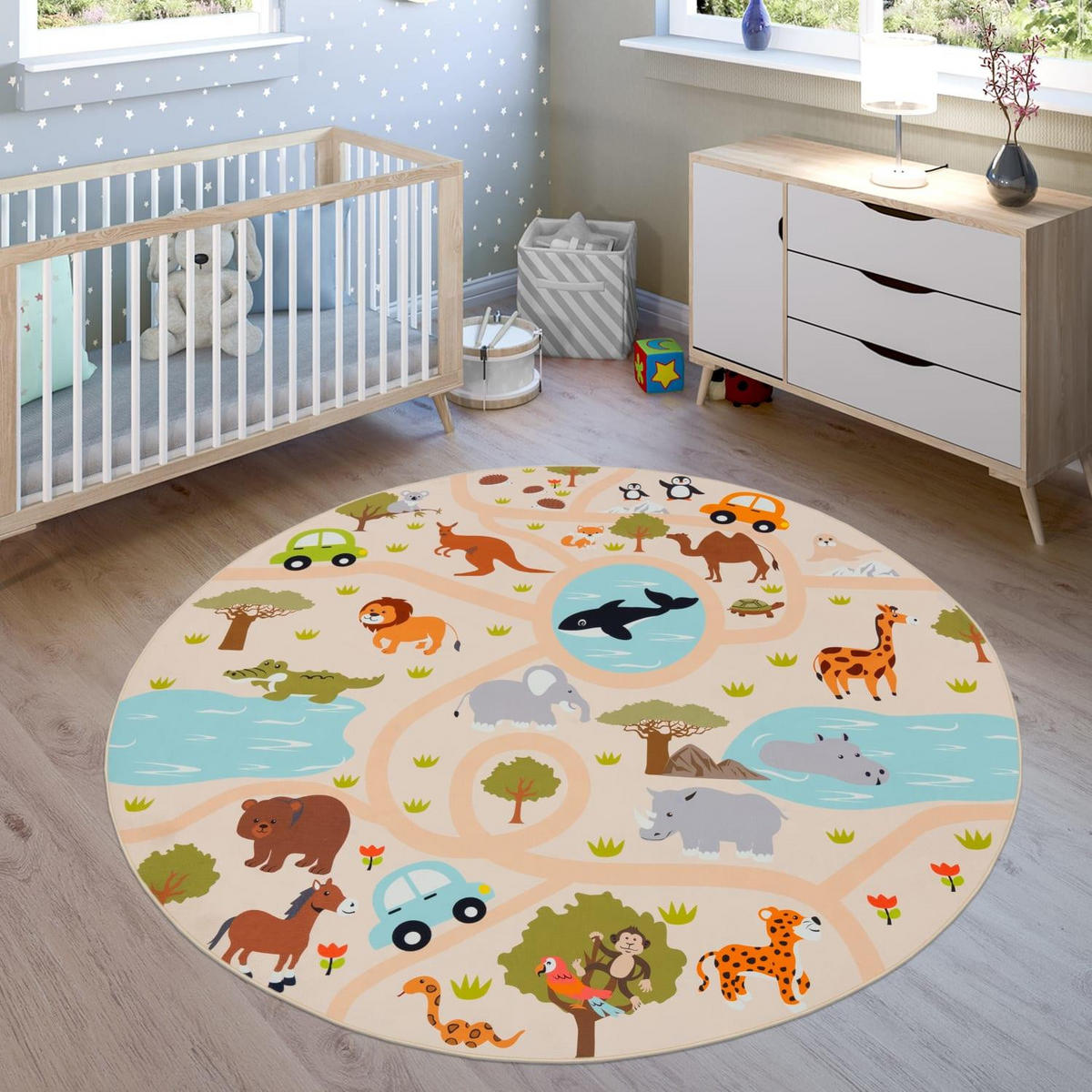 KINDERTEPPICH BINO 580 MEHRFARBIG 160D - Multicolor, Kunststoff (160/160cm) - Paco Home