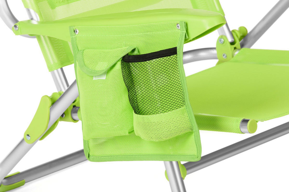 GARTEN-RELAXSESSEL bis 120 kg - Grün, Textil/Metall (58/78.5/101cm) - Outtec