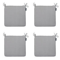 SITZKISSEN Neapel 40/40 cm 4er-Set - Grau, Textil (40/4/40cm) - Madison