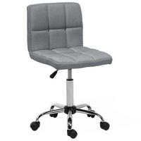 BÜRODREHSTUHL Polyester Grau Marion - Grau, Textil/Metall (44/79/38cm) - Beliani