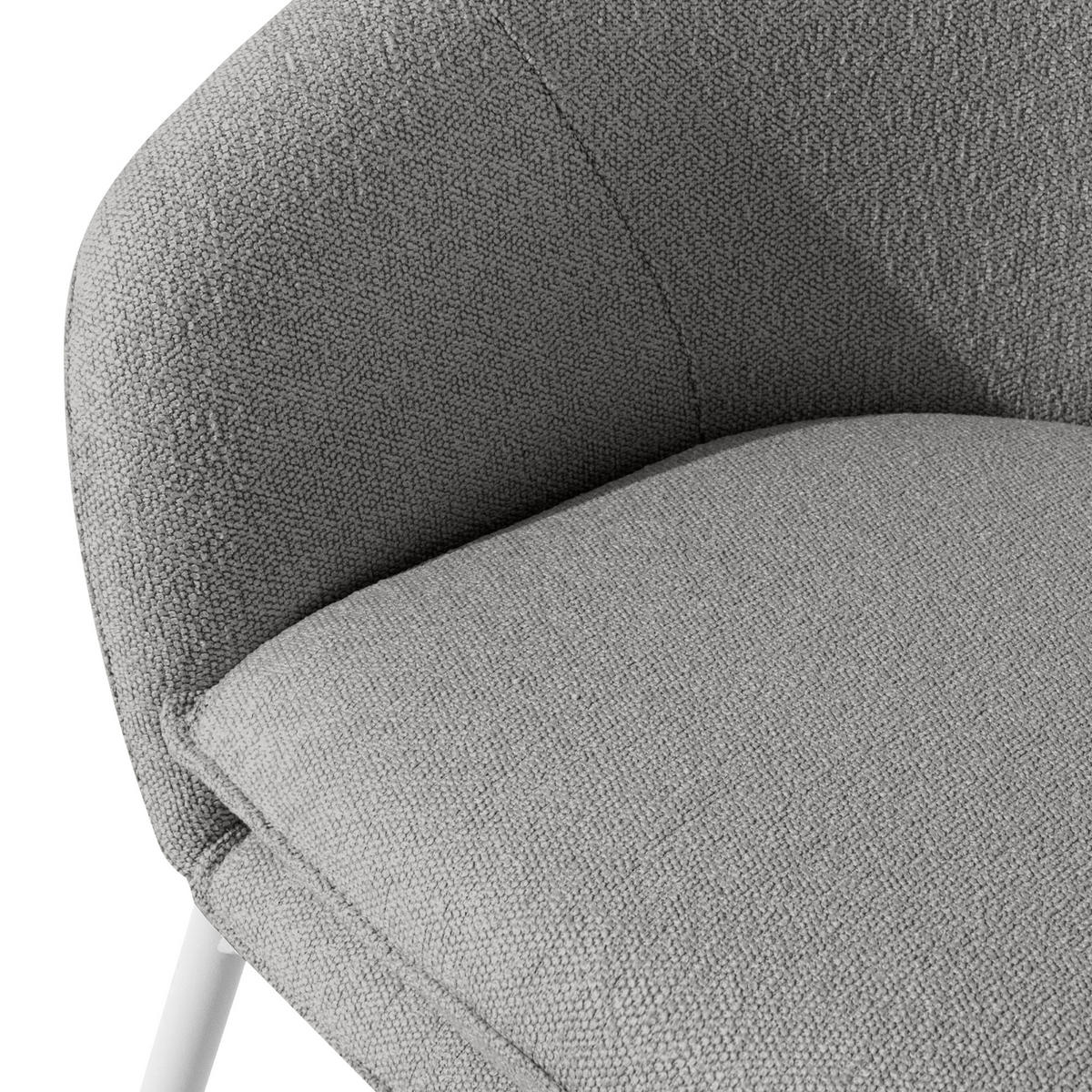 GARTENSESSEL SOLIS Loungesessel, - Grau, Textil/Metall (69/76/66cm) - KONSIMO®