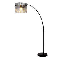 LED STEHLEUCHTE Glas Grau Rauchoptik - Grau, Glas (120/38/185cm) - Globo Lighting