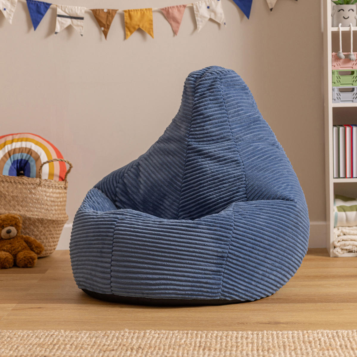 KINDERSITZSACK Sessel Dalton - Blau, Textil (69/59/65cm) - icon