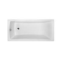 BADEWANNE Rechteck OPTIMA 160/70 + Träger + Ablage Ablauf Füße - Weiß, Kunststoff (70/53.5/160cm) - bad land