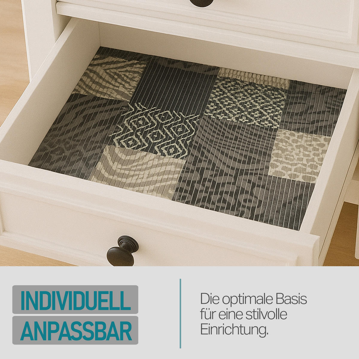 SCHUTZUNTERLAGE Weichschaum auf Rolle 0,8x15 m Patchwork - Braun, Kunststoff (80/1500cm) - Bestlivings