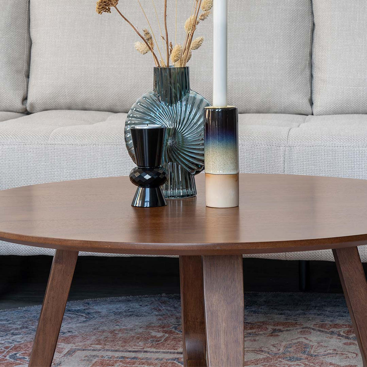 COUCHTISCH in Wallnuss Dekor - Braun, Holzwerkstoff (75/75/36cm) - ebuy24