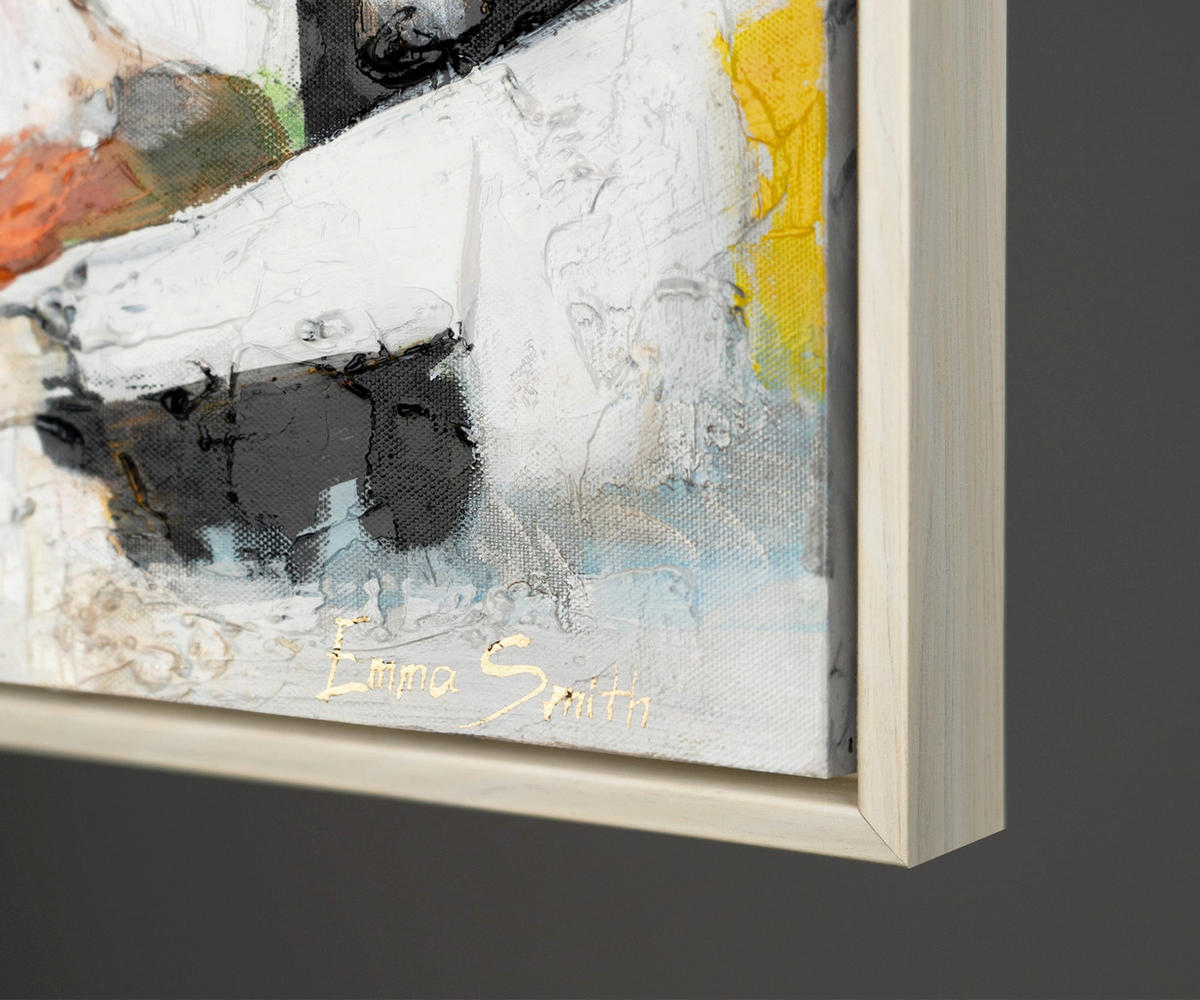 GEMÄLDE Sonnenhäuser Schattenfugenrahmen Beige 150x50 cm - Beige, Holz (150/50cm) - YS-art gallery