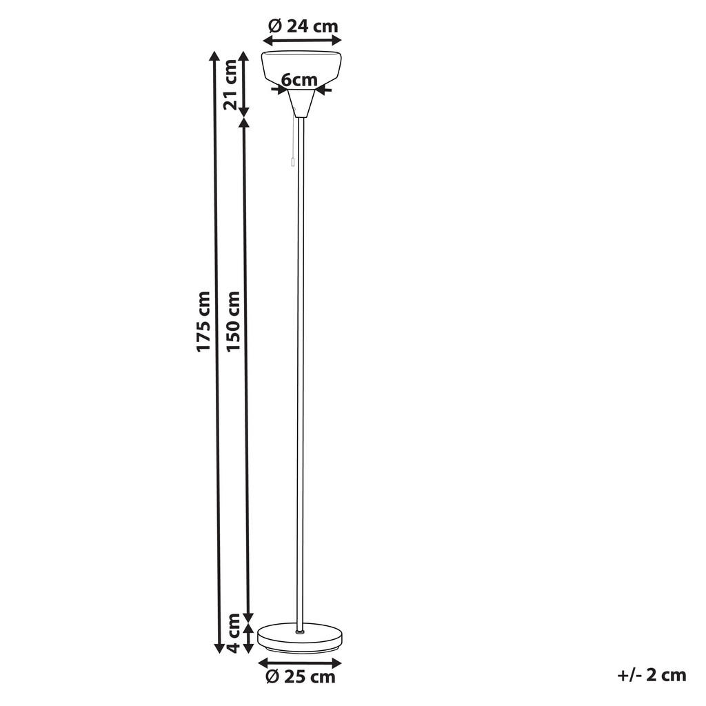 Thumbnail - Beliani Stehlampe, Schwarz, Metall, E27, 25x175x25 cm, Lampen & Leuchten, Innenbeleuchtung, Stehlampen, Stehlampen