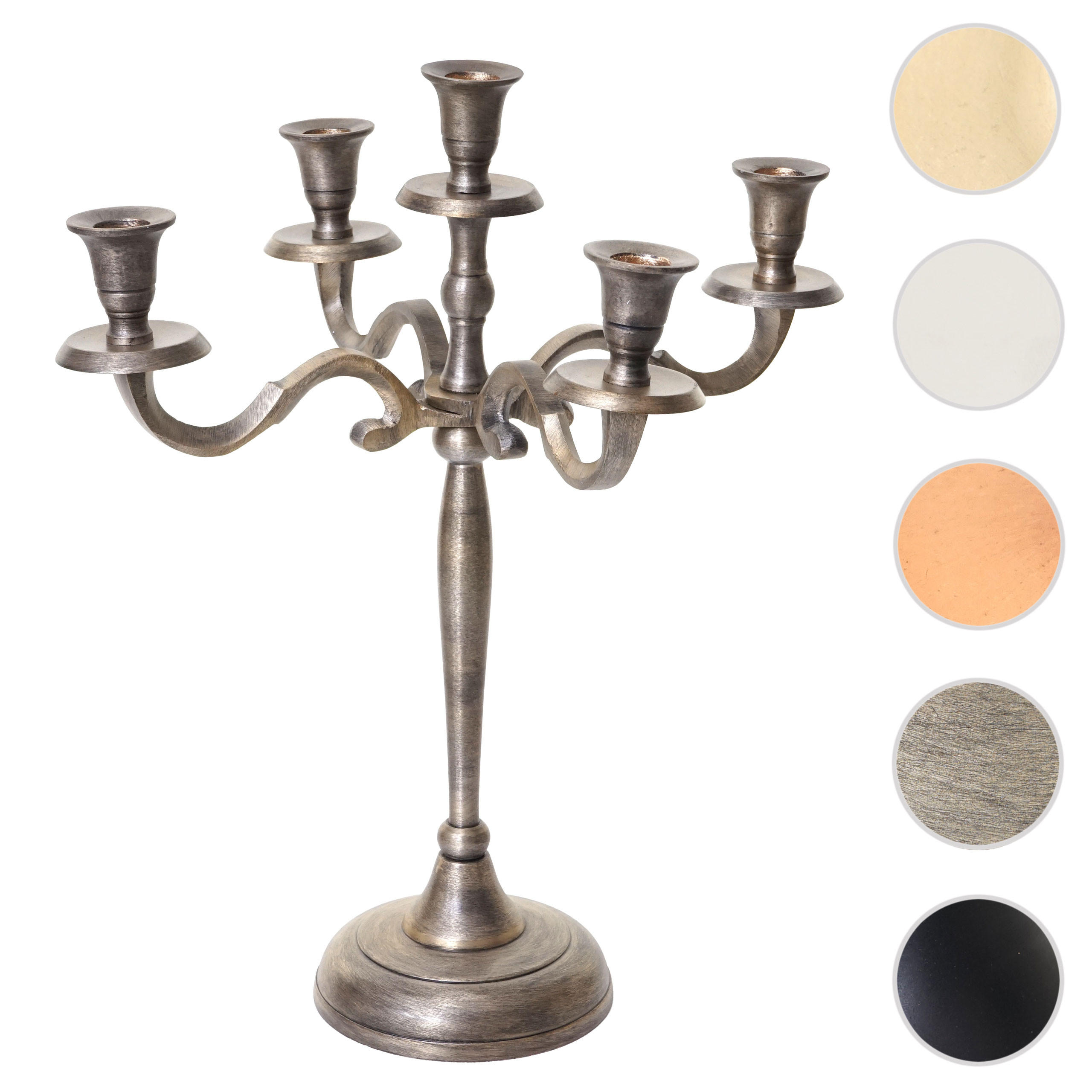 KERZENLEUCHTER 5-ARMIG Gold - Goldfarben, Metall (33/40/33cm) - MCW