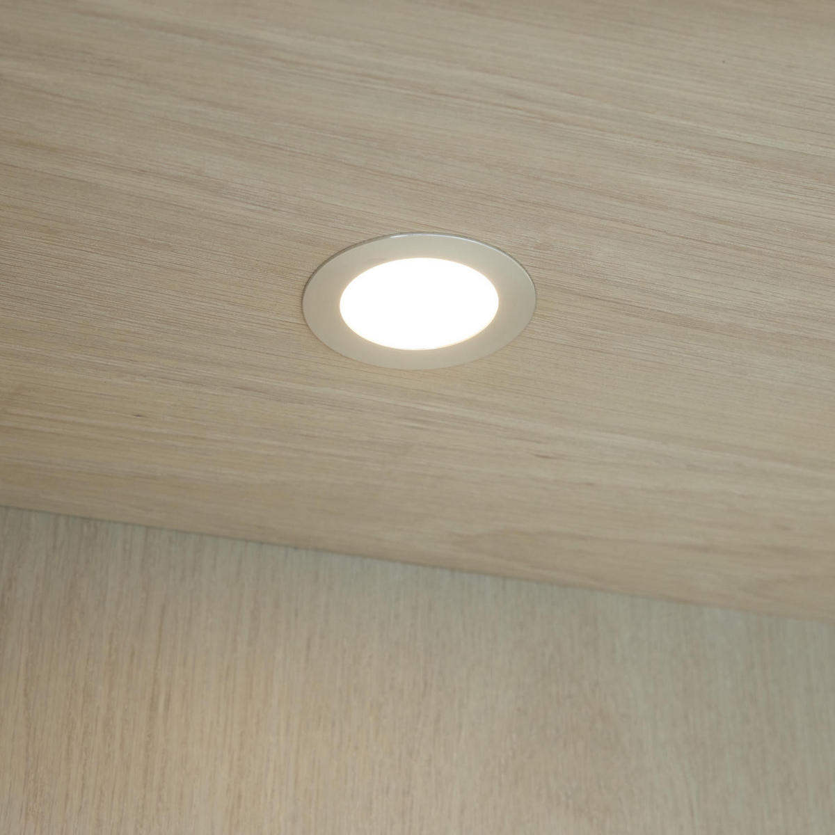 VITRINE mit LED Beleuchtung Eiche bianco - Eiche Bianco/Eichefarben, Holz/Holzwerkstoff (45/190/100cm) - Furnhouse