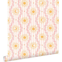 TAPETE Retro-Ornamente 50 x 900 cm - Pink, Papier (50/0.1cm) - ESTAhome