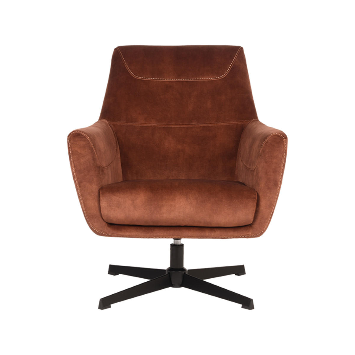 SESSEL Toby Braun 80/75/85 cm - Braun, Textil (75/85/80cm) - LABEL51