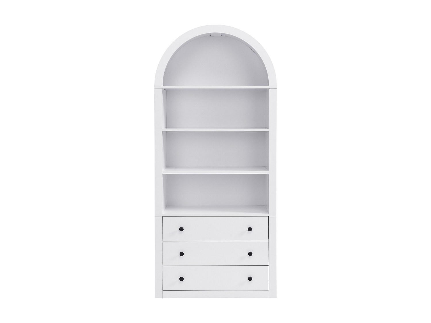 BÜCHERREGAL - 80 cm x 40 cm - Holz, Platte - Weiß MARALYN - Weiß, Holz (80/180/40cm) - Vente-Unique