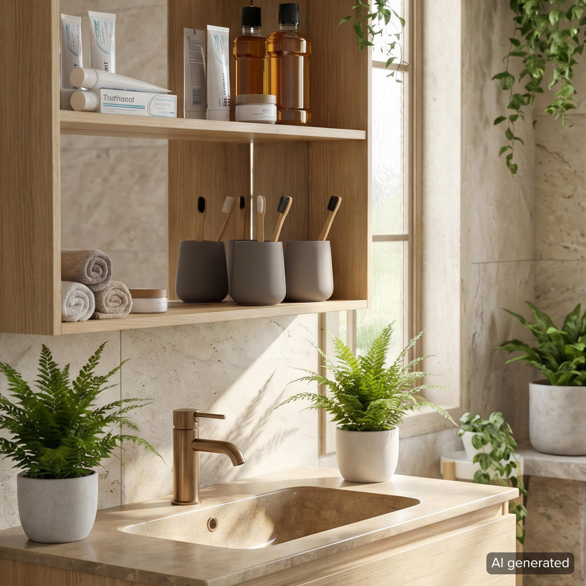 BECHER-SET TESERO 2tlg., Soft-Touch, braun - Braun, Kunststoff (8.5/10.5/8.5cm) - eluno