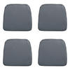 SITZKISSEN Rippe 48/48 cm 4er-Set - Grau, Textil (48/5/48cm) - Madison