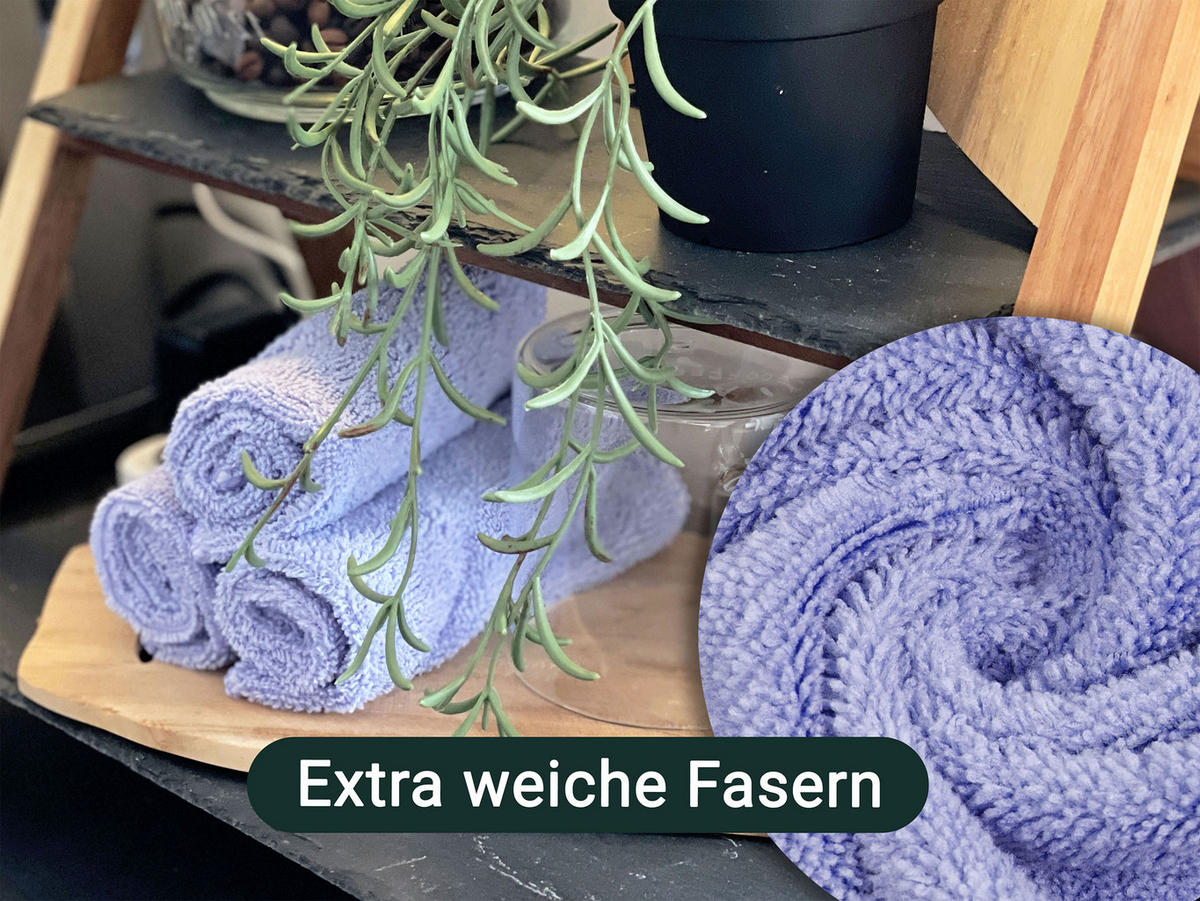 REINIGUNGSTÜCHER, 10er-Set, 30x30 cm, 80% Polyester, 20% Polyamid, Lila - Flieder, Textil (30/30cm) - Zollner