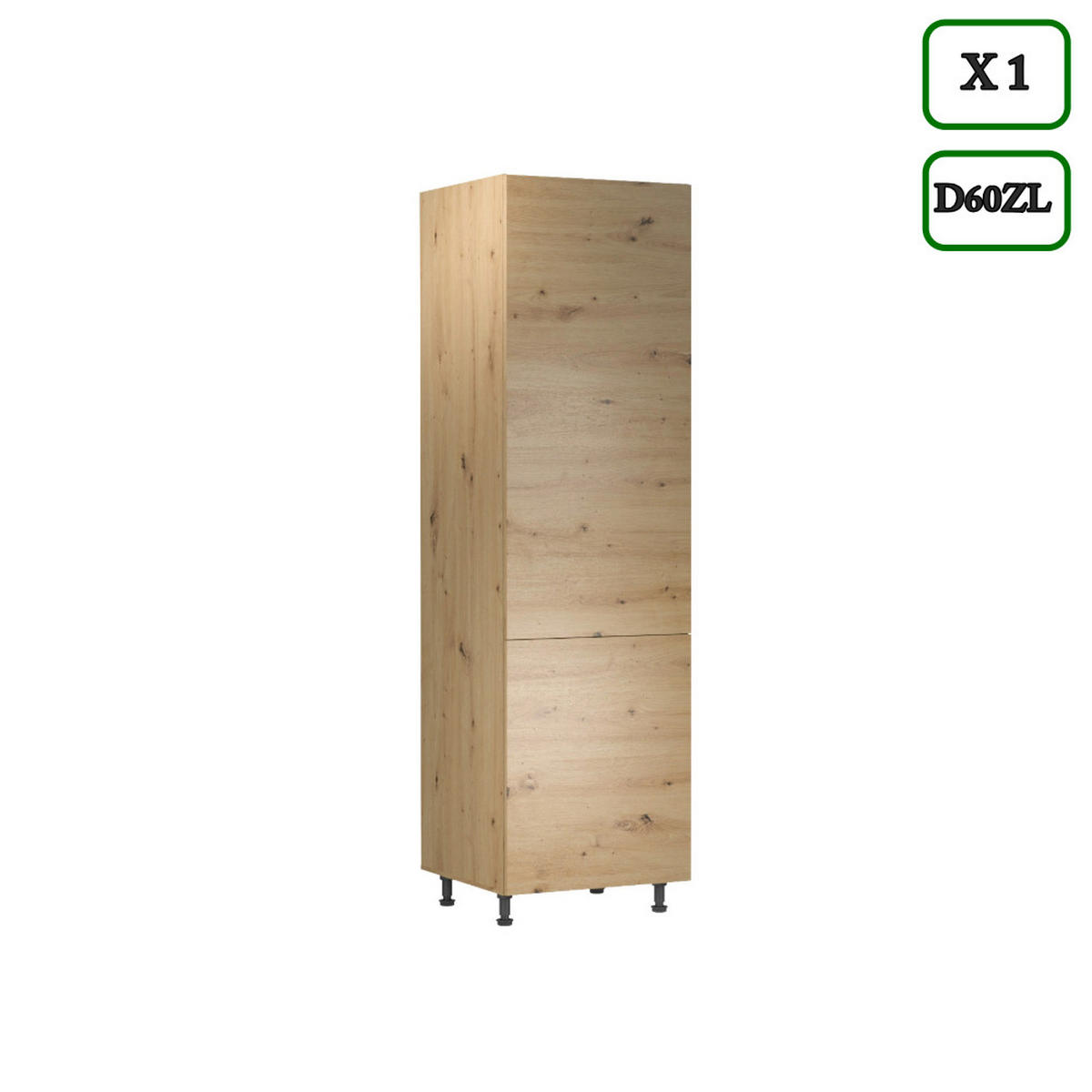 ECKKÜCHE 210 × 320 ×150 cm - Langen K103-M680 - in Artisan Eiche - Schwarz/Eiche Artisan, Holz/Holzwerkstoff (320/212/210cm)