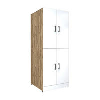 WASCHMASCHINENSCHRANK DORA-I 70cm Breit - Eiche Bianco, Holzwerkstoff (70/186/74cm)