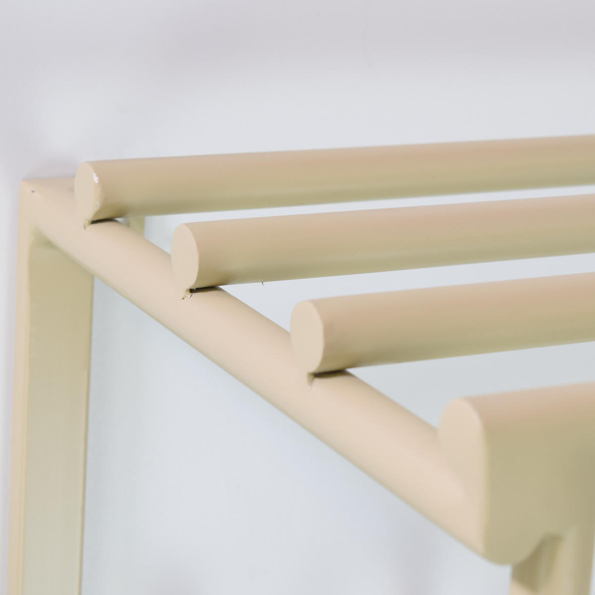 KLEIDERABLAGE Eddy XL - Beige, Metall (80/80/30cm) - LOFT42