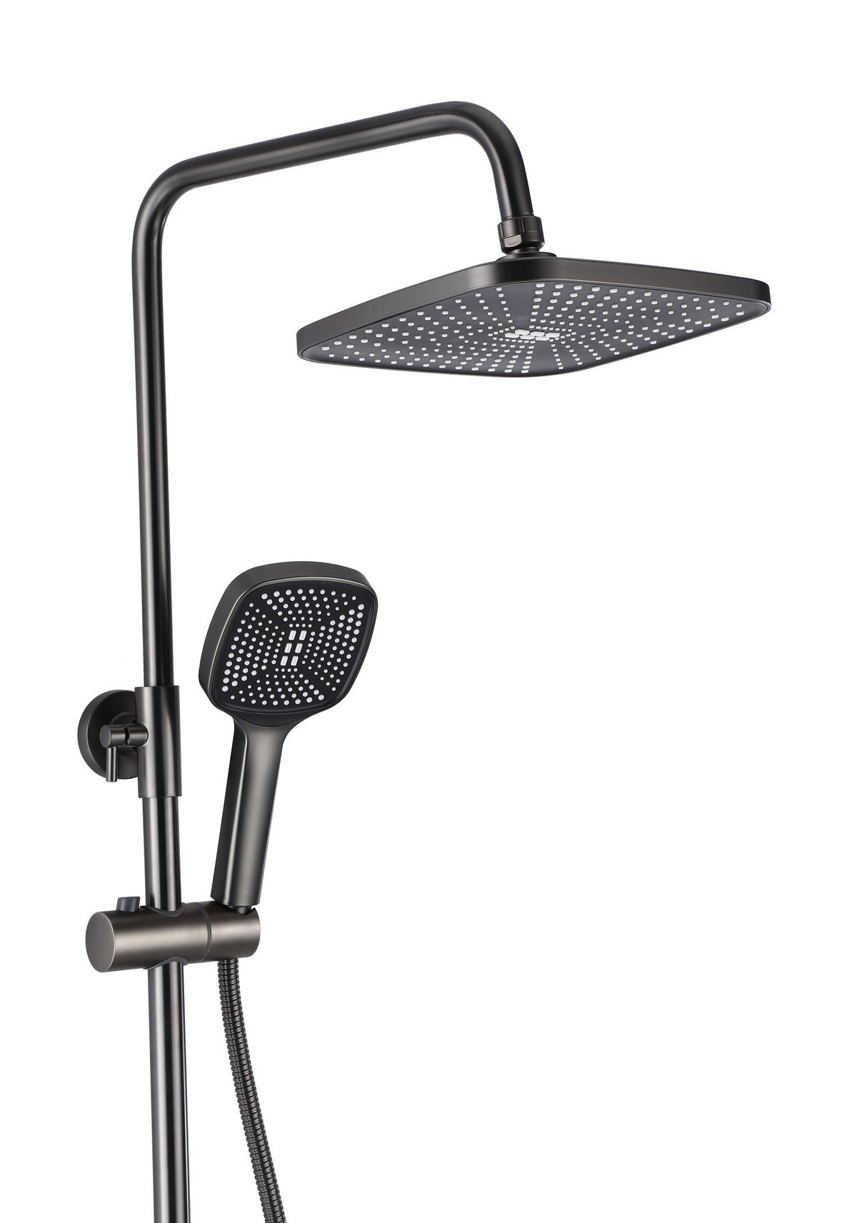 DUSCHGARNITUR Rea Storm Titanium - Titanfarben, Metall (30/136/45cm) - REA