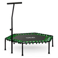 FITNESS-TRAMPOLIN mit Haltegriff 127 cm – sechseckig, grün - Grün, Metall (127/127cm)