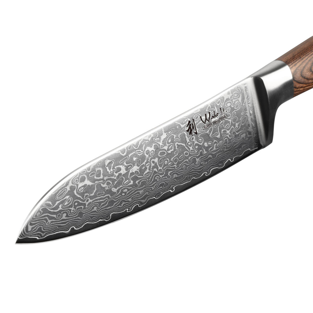 SANTOKUMESSER 17 cm - Braun, Holz/Metall (30cm) - Wakoli