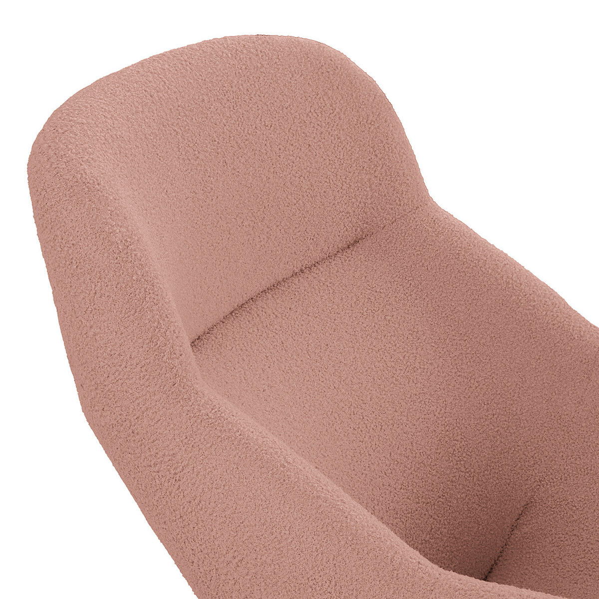 SESSEL - Schwarz/Rosa, Textil/Metall (73/102/92cm) - home24