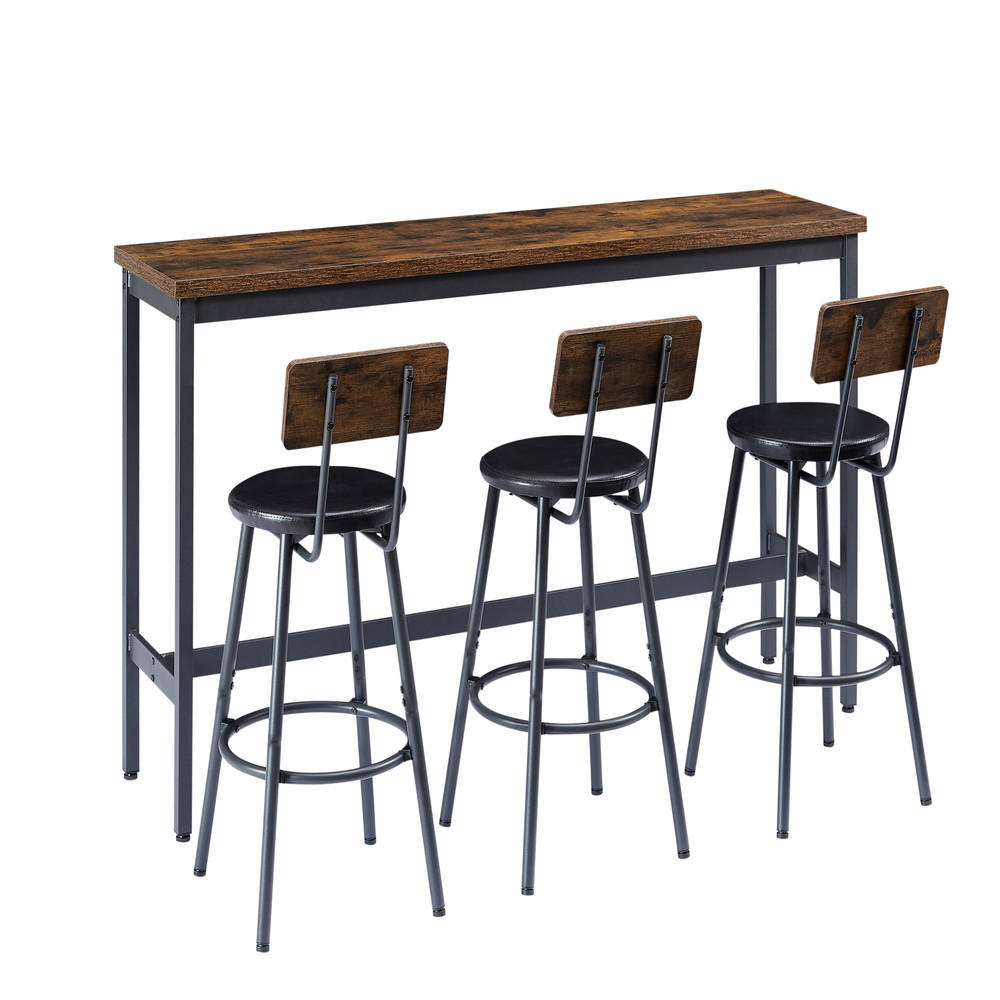 BARTISCH Industrial Holz Metall 160x40cm Braun Schwarz Gepolstert - Braun, Metall (171/49.5/13.5cm) - Raelunyi
