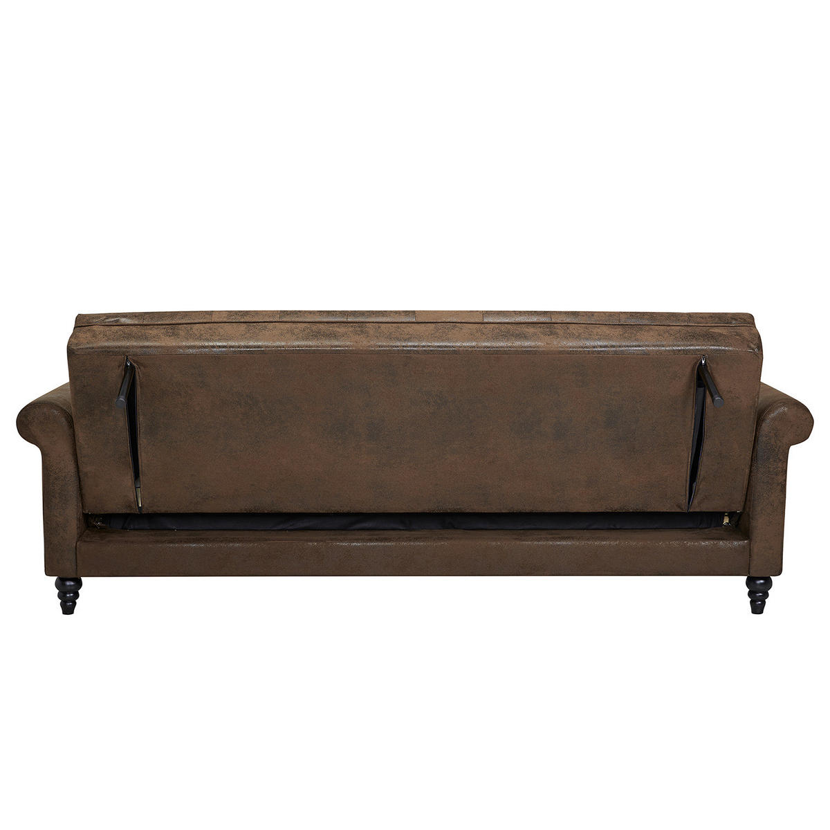 SCHLAFSOFA - Microfaser, Braun - Braun, Textil (221/83/95cm) - home24