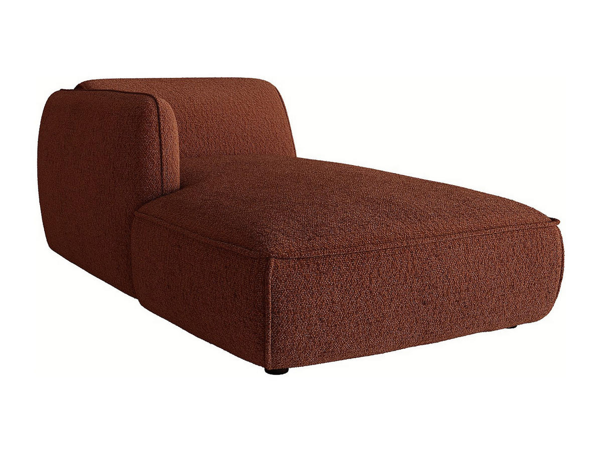 RECAMIERE ohne Schlaffunktion - 1 Person - stoff - terracotta Camilio - Terracotta, Textil (107/74/165cm) - Vente-Unique
