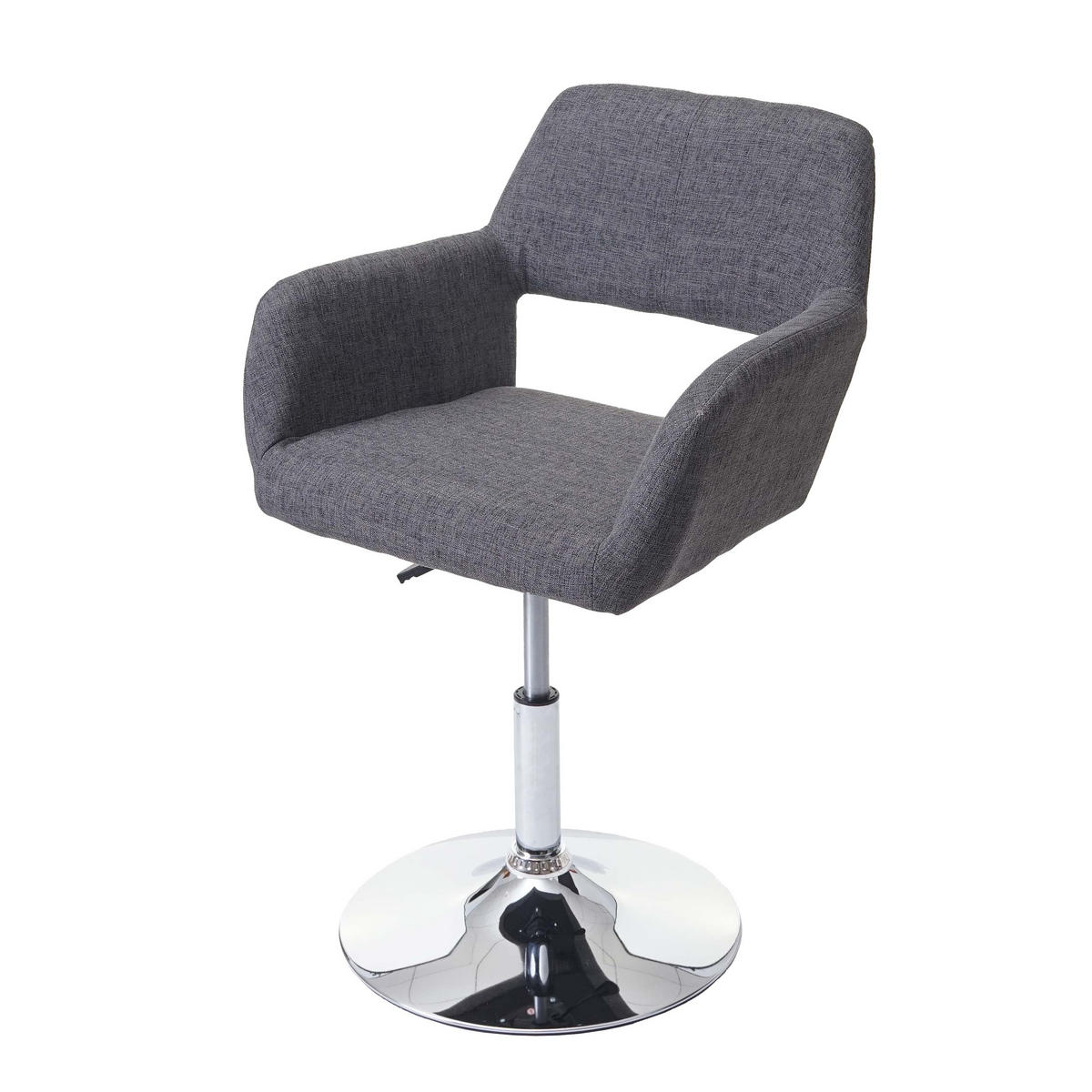 ESSZIMMERSTUHL Grau, Silber - Silberfarben/Grau, Textil (58/89/55cm) - MCW