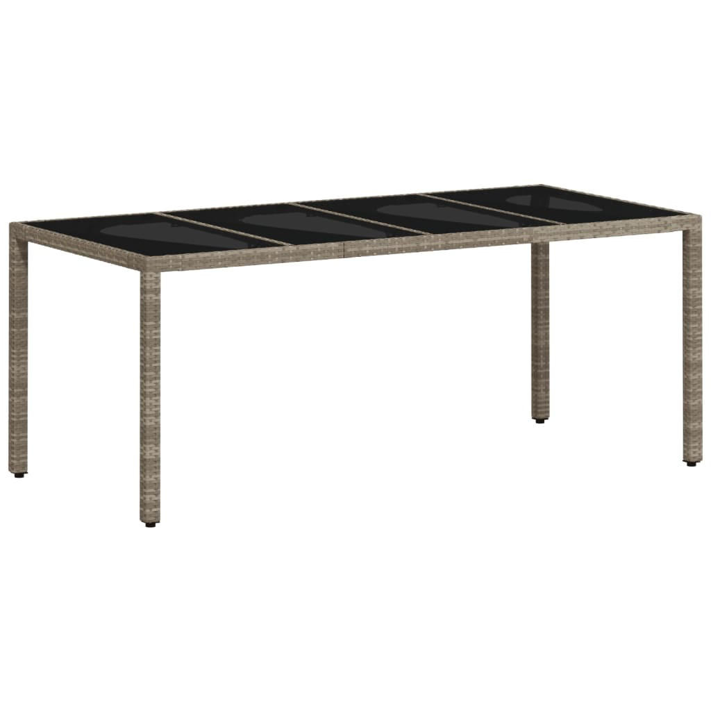 GARTENTISCH Tischund 90/75/190 cm - Grau, Naturmaterialien (190/90/75cm) - ZMH