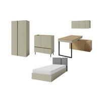 JUGENDZIMMER-SET LIBU 5-teilig in Eukalyptus / Baltic Düne Eiche - Alteiche/Eukalyptusholzfarben, Holzwerkstoff (501/195/212cm) - Deine Möbel 24