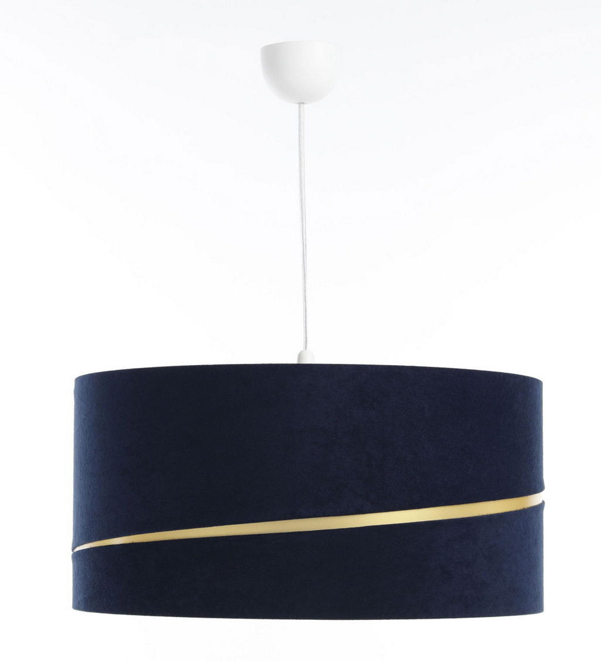 HÄNGELEUCHTE Blau 40/20 cm - Blau/Goldfarben, Kunststoff (40/0.4/20cm) - ONZENO