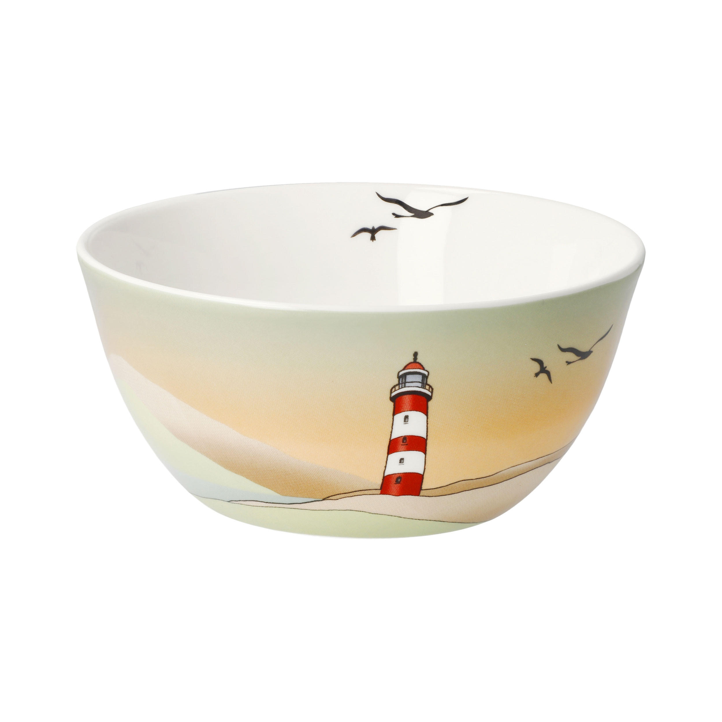 KÜNSTLERSCHALE Lighthouse, Fine Bone China, Bunt, 7 cm - Multicolor, Keramik (7cm) - Goebel