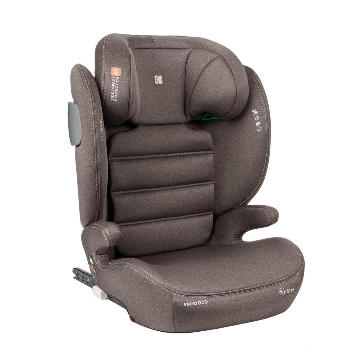 KINDERSITZ i-Track i-Size braun (100 - 150 cm) Gruppe 2/3 Isofix verstellbar - Braun, Kunststoff (44/61/45cm) - Kikka boo