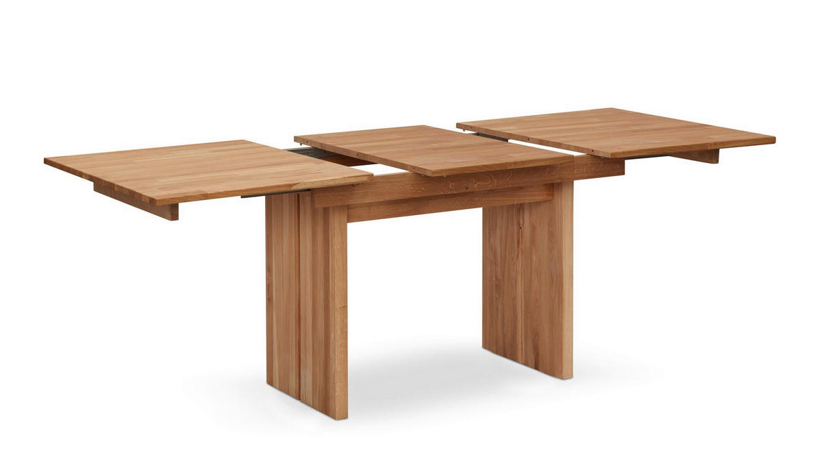 WANGENTISCH ausziehbar rechteckig Dani 130x75x90 Massivholz Wildeiche - Wildeiche, Holz (90/130/75cm) - 58aufmkessel