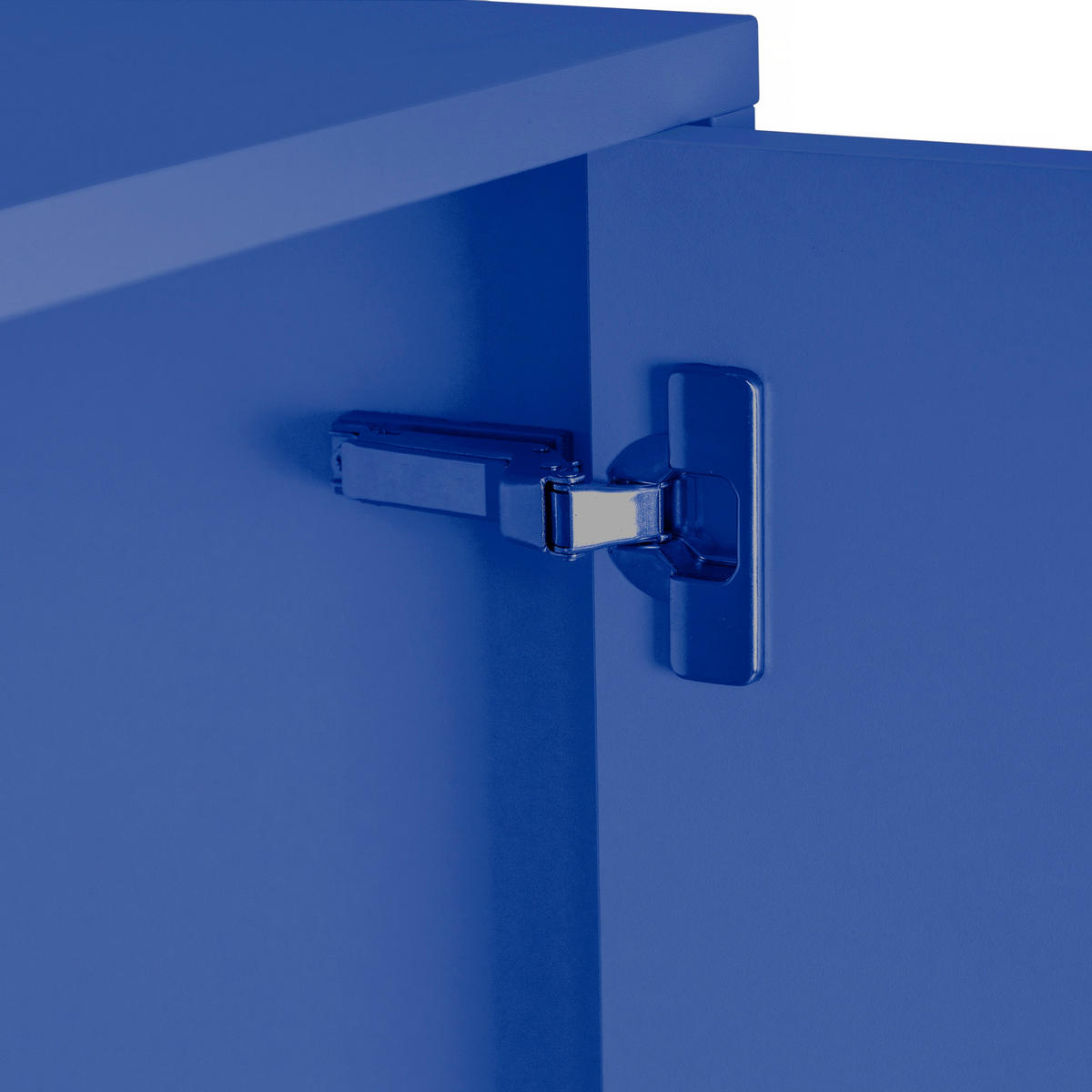 AUFBEWAHRUNGSMÖBEL Multifunktionales in Blau VERNER - Blau, Holzwerkstoff (40/123/75cm) - RNT By Really Nice Things