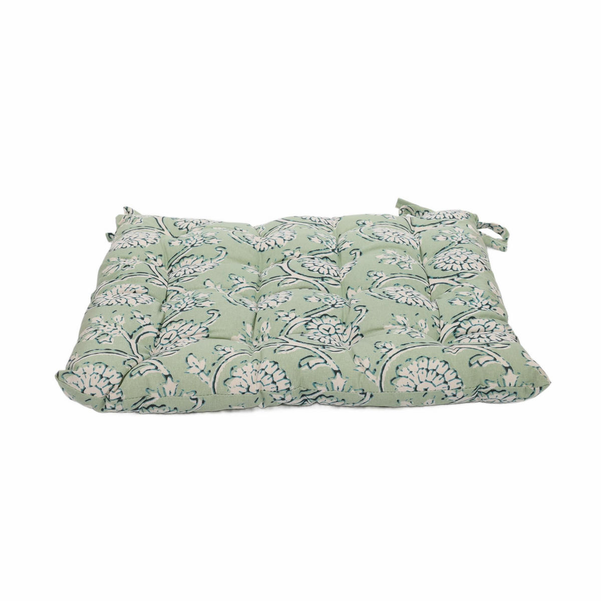 SITZKISSEN Gartenstuhl 40/40 cm - Pastellgrün, Naturmaterialien (40cm) - Home Styling Collection