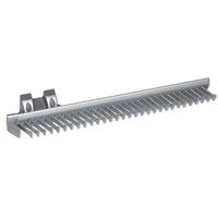 KRAWATTENHALTER seitlich ausziehbar, Matt eloxiert, Kunststoff und Aluminium - Grau, Kunststoff (10/10/45cm) - EMUCA