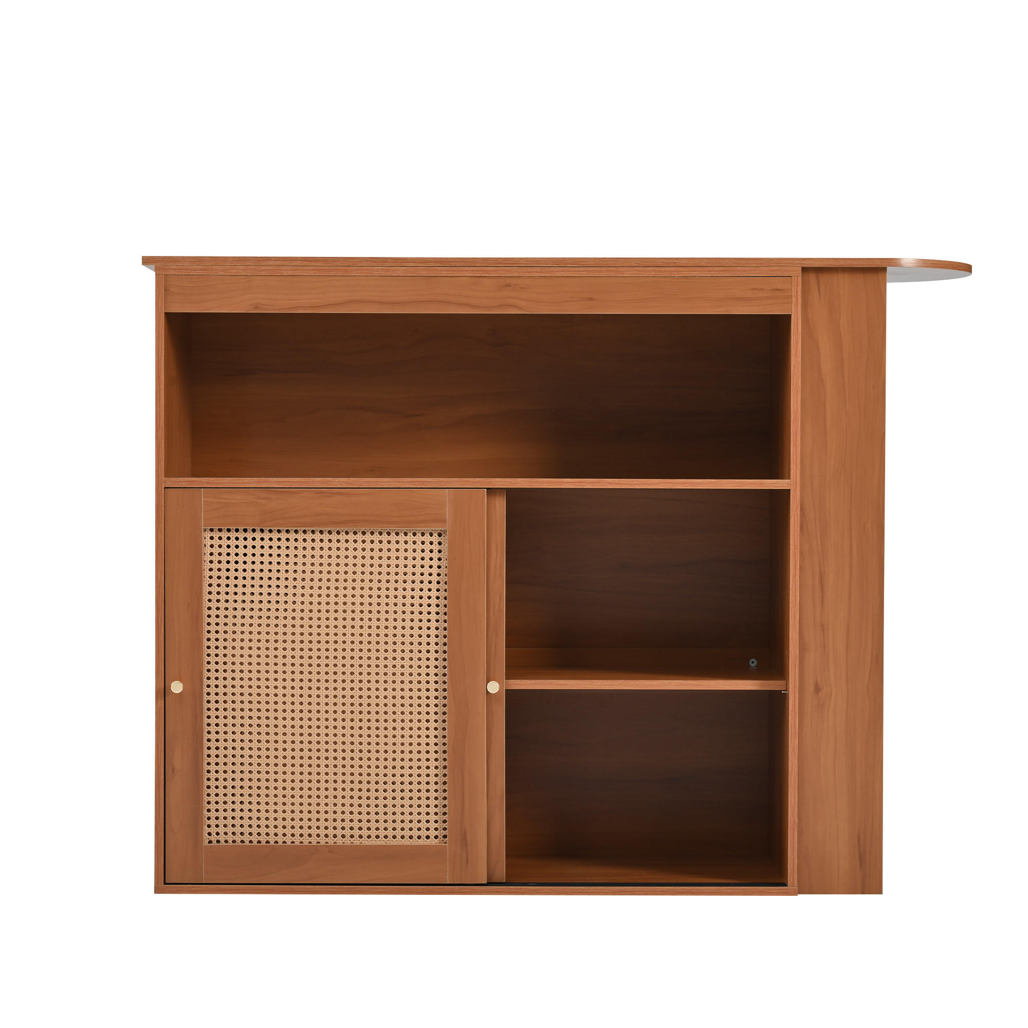 BARTISCH Braun 138-193/39/104 cm - Braun, Holzwerkstoff (39/104/193cm) - Urban Meuble