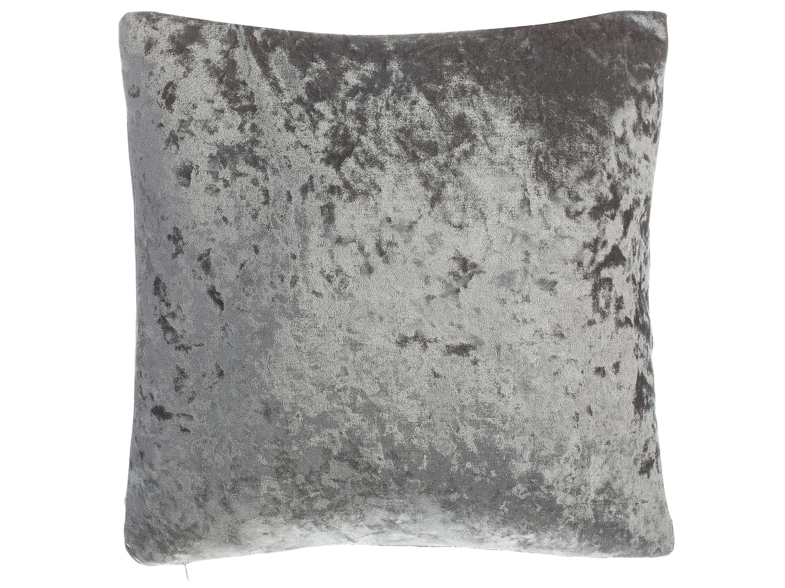 DEKOKISSEN 2er-Set Grau 45/45 cm Hosta - Grau, Textil (45/45cm) - Beliani