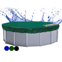 POOLABDECKUNG Rund Planenmaß Ø 380 cm für Pool 280-320 cm Grün - Grün, Kunststoff (380/380cm) - QUICK STAR