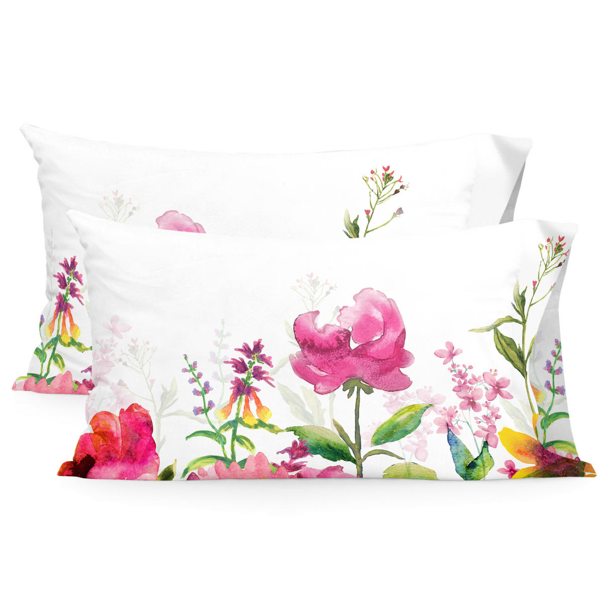 KISSENBEZUG cassia 50x75 cm (x2) mehrfarbig - Multicolor, Textil (50/75cm) - Happy Friday